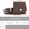 INSPIRE CHIC Women's Fanny Pack Faux Leather Belts with Removable Mini Pouch Small Purse Waist Belt Bag 1 Pc - 4 of 4