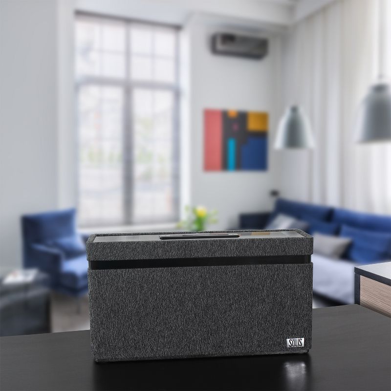 SOLIS Bluetooth/Wi-Fi Stereo Smart Speaker with Chromecast built-in - Gray (SO-3000), 6 of 7