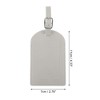 Unique Bargains Horizontal Flip Luggage Tag 1 Pc - 2 of 4