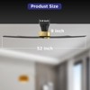 TALOYA 52 in. Ceiling Fan with Light and Remote, Reversible Quiet DC Motor and 5 Blades 3 CCT Light,Golden Black - 2 of 4