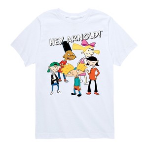 Boys' - Hey Arnold! - Group Shot Short Sleeve Graphic T-Shirt - 1 of 4
