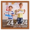 PosterPalooza | Square Slim Profile Brown Picture Frame - UV Acrylic, Foam Board Backing, Hanging Hardware - 2 of 4
