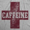 Mens Funny T Shirts Caffeine Red Cross Sarcastic Coffee Graphic Novelty Tee For Men - Crazy Dog Men's T Shirt For Coffee Lovers - 2 of 4