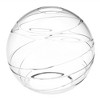 DORESshop 21 in. 3-Light Matte Black Vanity Light with Clear Glass Shade - 2 of 2