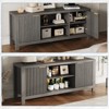 Mid Century Modern TV Stand for 65" TVs, Storage Cabinet & Open Shelves, Wood Entertainment Center for Living Room - 4 of 4