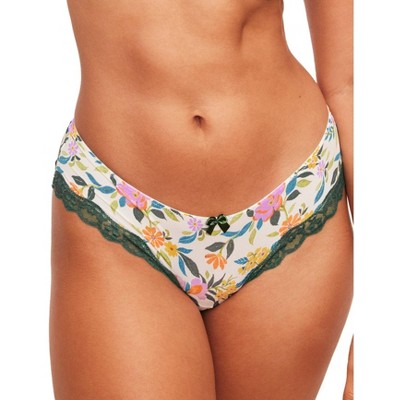 Adore Me Women's Kourtney Cotton Pack Thong Panty