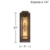 John Timberland Catie 21" High Sand Bronze and Brass 2-Light Outdoor Wall Light - 4 of 4