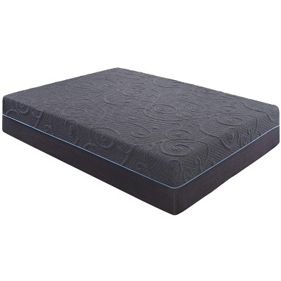 NicBex Queen Size 14 Inch Gel-Infused Memory Foam Hybrid Mattress with CertiPUR-US Certified,Mattress in a Box,Dark Gray