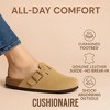 CUSHIONAIRE Hana - Genuine Leather Suede Classic Clog Womens Shoes - Slip On Mule Comfortable Shoes for Women - 3 of 4