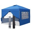Ainfox 10'×10' Pop-up Canopy Tent Portable Gazebo With Sidewalls - 3 of 4