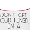 C&F Home 10" x 10" Tinsel In A Tangle Christmas Throw Pillow - 2 of 4