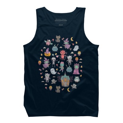 Men's Design By Humans Cute Halloween By kostolom3000 Tank Top