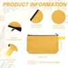 Unique Bargains Canvas Plain Zipper Toiletry Makeup Organizing Bags 8 Pcs - 2 of 4