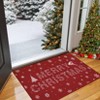 Christmas Area Rug for Front Door, Non Slip Durable Indoor Outdoor Rug for Entrance, Easy Clean Accent Carpet for Home - 4 of 4