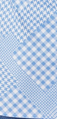 french blue plaid patchwork