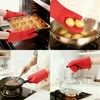 REGALWOVEN Silicone Thick Cotton Lining Heat Resistant Oven Mitts 12.8 x 7.5 Inch Set of 2 - 2 of 4