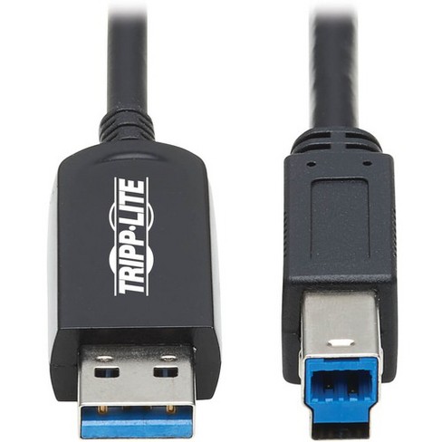 Tripp Lite U328f 15m Usb 3 2 Gen 1 Fiber Active Optical Cable M M Black 15 M 49 Ft Target