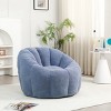 Teddy Fabric Bean Bag Chair with Backrest and Armrests, Foam-Filled Lounge Sofa for Adults and Kids, Cozy Floor Seating-Baofuwish - 2 of 4