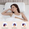FONTOI Memory Foam Pillow Standard Size, Medium Firm Bed Pillows with Breathable Washable Cover, Perfect for Home, Hotel, White, 15.7"*5.1"*23.6" - 2 of 4