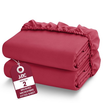 Microfiber Fitted Sheets Deep Pocket Up to 16-Inch , Ultra Soft , Easy Fit , Hypoallergenic Fitted Bed Sheets - Lux Decor Collection