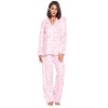 Casual Nights Women's Long Sleeve Rayon Button Down Pajama Set - 2 of 4