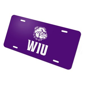 Western Illinois University Leathernecks Logo Novelty Metal Vanity Tag License Plate - 1 of 4