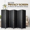 SereneLife 8-Panel Room Divider, Foldable Privacy Screen - 4 of 4