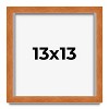 PosterPalooza | Square Classic Brown Picture Frame - UV Acrylic, Foam Board Backing, Hanging Hardware - 2 of 4