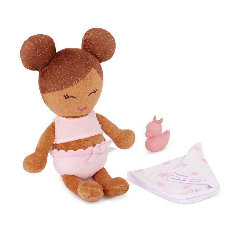 LullaBaby Bath Plush Doll For Real Water Play - Light Brown Hair, 1 of 9