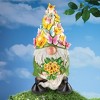 Collections Etc Solar Powered Spring Butterflies Gnome Garden Statue - 2 of 2