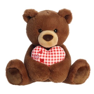 Aurora Medium Sweetheart Snuggles Valentine Heartwarming Stuffed Animal Chocolate 11" - 1 of 4