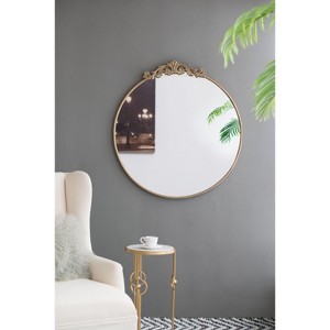 NicBex Baroque Inspired Mirrors, Wall Mirror Farmhouse Wall Mounted Mirror for Bathrrom Bedroom Living Room, Gold/Black - 1 of 4