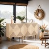 Hommoo Modern Sideboard Buffet, 59" Wood Storage Cabinet with Doors - 4 of 4