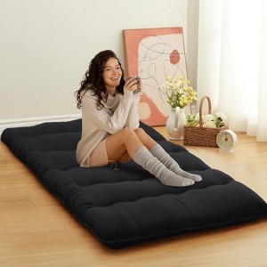 Japanese Futon Mattress, Foldable Floor Sleeping Pad, Tatami Mat for Home, Camping Mattress - 1 of 4