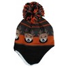 Grand Sierra Boy's Toddler (2-4) Lined Animal Winter Hat with Ear Flaps and Pom - 2 of 3