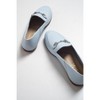 Penny - Baby Blue Leather Horsebit Loafers | Forever & Always Shoes - 3 of 4