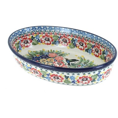 Blue Rose Polish Pottery 335 Vena Muffin Pan : Target