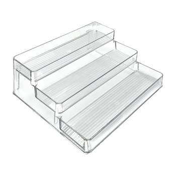 Azar Displays Three Tier Counter Step Display with Lip, 2-Pack