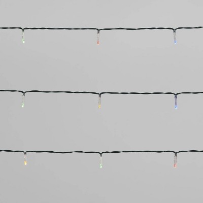 Christmas String Lights 18ct Battery Operated LED Micro Multicolored Twinkle with Green Wire - Wondershop™