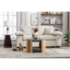 Garvee Scandinavian Style Elevated Dog Cat Bed Pet Sofa with Solid Wood Legs and Bent Wood Back with Velvet Cushion - 3 of 4