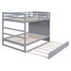 YOOCOZZ Full Over Full Bunk Bed with Twin Size Trundle and Staircase - 2 of 4