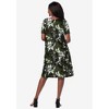 Jessica London Women's Plus Size Stretch Knit A-Line Dress - 3 of 4