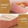 JOYMOR Toddler Bed, Floor Bed with Safety Guadrail, Montessori Toddler Bed with Animal Ear Shapes, Pink - 4 of 4