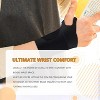 Wrist Brace,Wrist Support for Carpal Tunnel Pain Relief,Ulnar Wrist Brace Ultra-Thin Elastic for Tear - 2 of 4