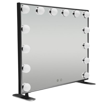 Impressions Vanity Hollywood Touch Duo Tone Wide Lighted Makeup Mirror for Desk