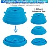 5 Star Super Deals Microwave Collapsible Silicone Cover Lid Hovering AntiSplatter Shield Guard Dishwasher Safe Magnetized Reheating & Steaming - 3 of 4