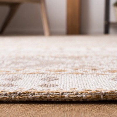 Augustine Geometric Black & Taupe 34" Rectangular Area Rug