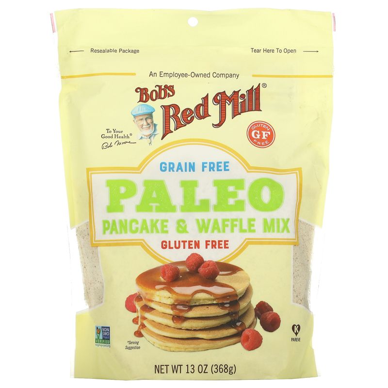 Bob's Red Mill Paleo Pancake & Waffle Mix, Grain Free, 13 oz (368 g), 1 of 3