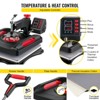 VEVOR Heat Press Machine 8 in 1 Combo, Heat Press 15x15, Swing Away T Shirt Printing Machine Digital Control, Black - 4 of 4