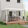 Outsunny 13' x 10' Outdoor Retractable Pergola with Sun Shade Aluminum Louvered Top, Pergola with Canopy, Curtains, and Netting - 2 of 4